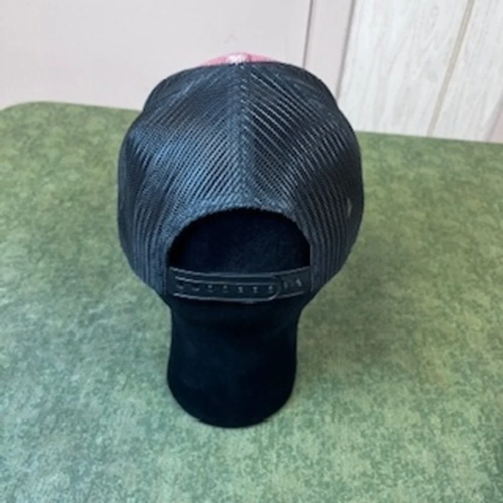 Biba Dushi Glitter Trucker Hat Pink Black‎ Mesh Snapback Youth Adult